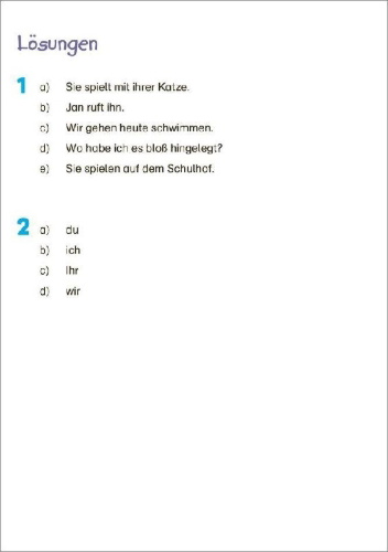 Buchcover und Innenansicht für das Buch: Fit für Deutsch 4. Klasse. Mein 5-Minuten-Block