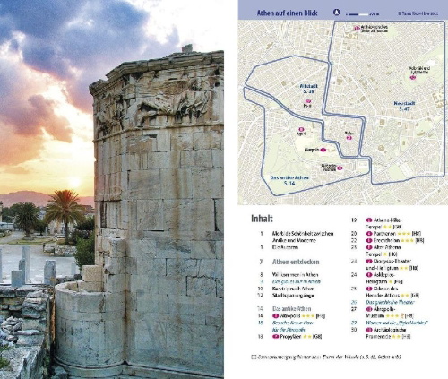 Buchcover und Innenansicht für das Buch: Reise Know-How CityTrip Athen