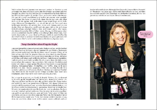 Buchcover und Innenansicht für das Buch: Anleitung zum Weinsaufen II - Essen fassen!