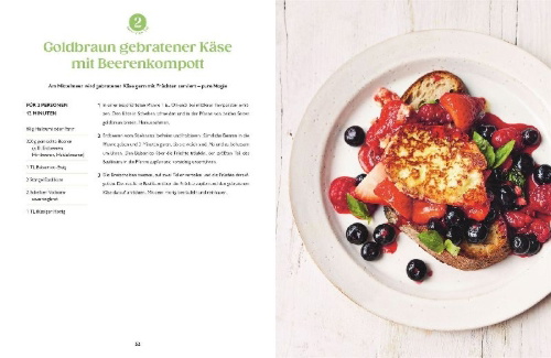 Buchcover und Innenansicht für das Buch: Eat Yourself Healthy