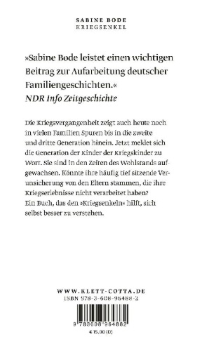 Buchcover und Innenansicht für das Buch: Kriegsenkel