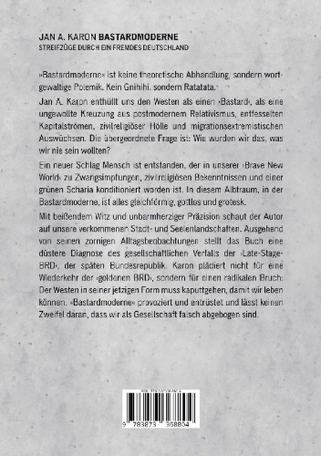 Buchcover und Innenansicht für das Buch: Bastardmoderne