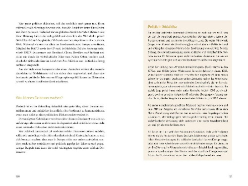 Buchcover und Innenansicht für das Buch: Fettnäpfchenführer Südafrika