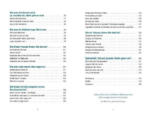 Buchcover und Innenansicht für das Buch: Das artgerecht Gespräche-Buch: Zehn wirklich wichtige Gespräche, die Kinder und Eltern wachsen lassen