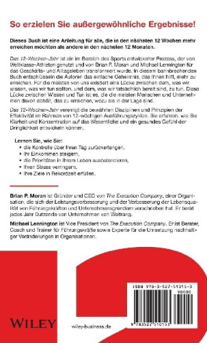 Buchcover und Innenansicht für das Buch: Das 12-Wochen-Jahr