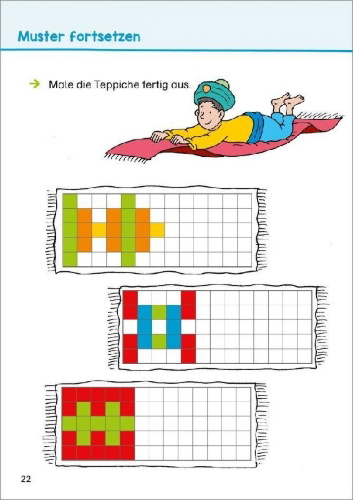 Buchcover und Innenansicht für das Buch: Mathe üben 1. Klasse
