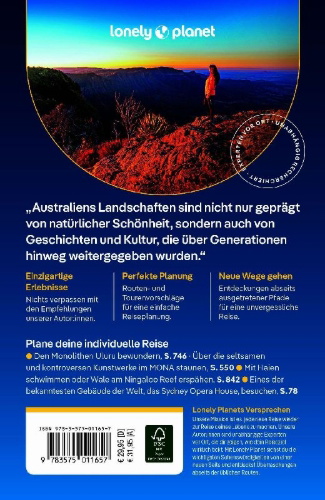 Buchcover und Innenansicht für das Buch: LONELY PLANET Reiseführer Australien