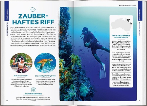Buchcover und Innenansicht für das Buch: LONELY PLANET Reiseführer Australien