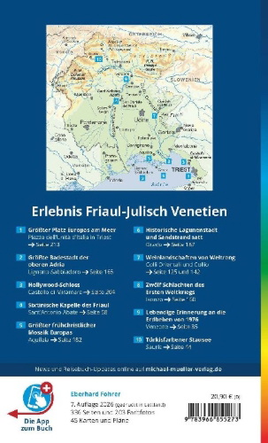 Buchcover und Innenansicht für das Buch: MICHAEL MÜLLER Reiseführer Friaul-Julisch Venetien