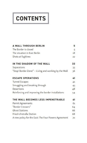 Buchcover und Innenansicht für das Buch: The Berlin Wall