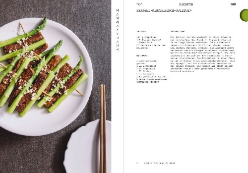 Buchcover und Innenansicht für das Buch: Proef Korea. Koreaanse recepten met lokale ingrediënten