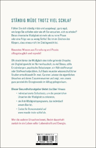 Buchcover und Innenansicht für das Buch: müde?
