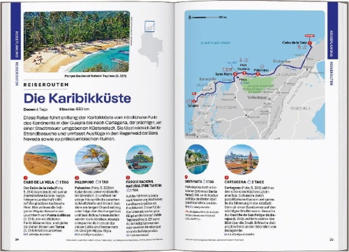 Buchcover und Innenansicht für das Buch: LONELY PLANET Reiseführer Kolumbien
