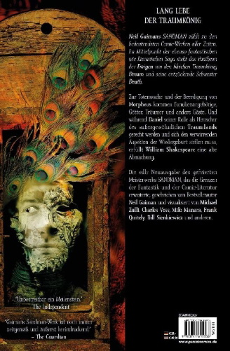 Buchcover und Innenansicht für das Buch: The Sandman