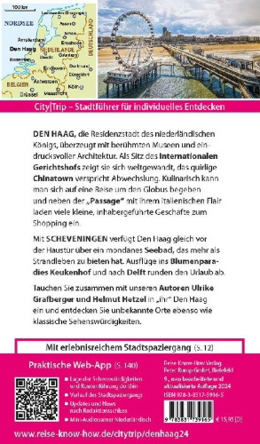 Buchcover und Innenansicht für das Buch: Reise Know-How CityTrip Den Haag mit Scheveningen