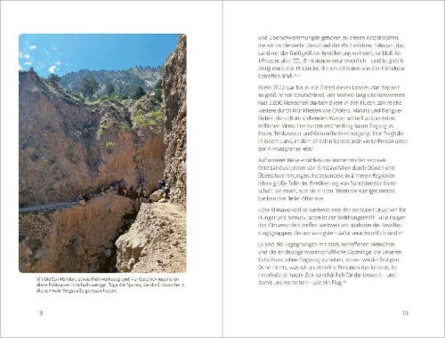 Buchcover und Innenansicht für das Buch: Ohne Flugzeug in die Ferne