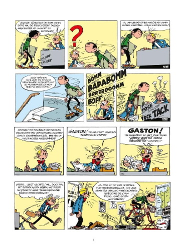 Buchcover und Innenansicht für das Buch: Gaston - Hors-série Tome 6 - Lagaffe champion !
