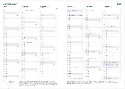 Buchcover und Innenansicht für das Buch: Wochen-Cheftimer A5, Alu silber 2027