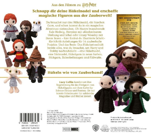 Buchcover und Innenansicht für das Buch: Harry Potter Crochet