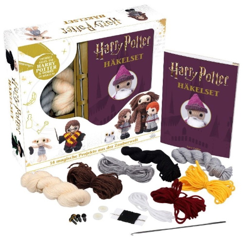 Buchcover und Innenansicht für das Buch: Harry Potter Crochet