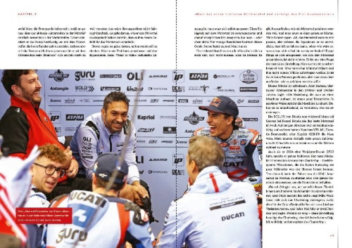 Buchcover und Innenansicht für das Buch: Marc Márquez