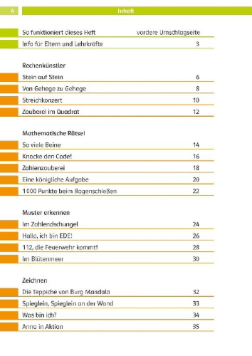 Buchcover und Innenansicht für das Buch: Die Mathe-Helden Knobelaufgaben für Mathe-Helden 3. Klasse