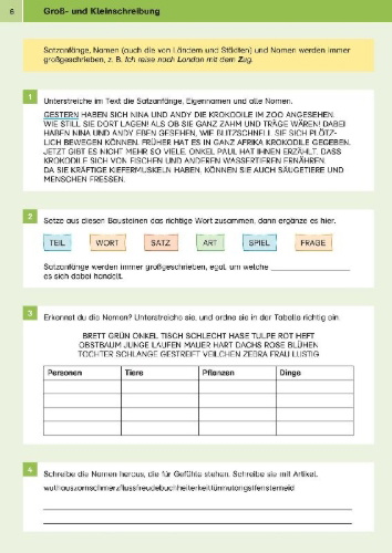 Buchcover und Innenansicht für das Buch: Sicher ins Gymnasium Rechtschreibung 4. Klasse