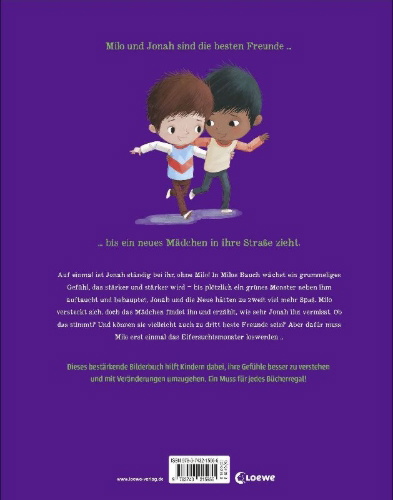 Buchcover und Innenansicht für das Buch: Milo's Monster - Big Bright Feelings