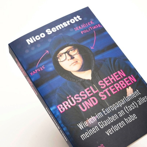 Buchcover und Innenansicht für das Buch: Brüssel sehen und sterben