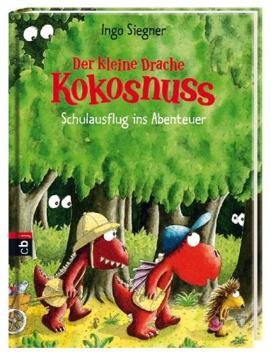 Buchcover und Innenansicht für das Buch: Der kleine Drache Kokosnuss 19 - Schulausflug ins Abenteuer