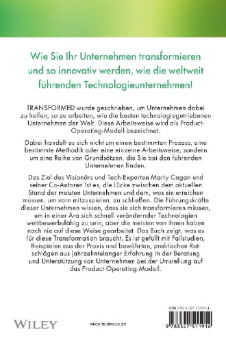 Buchcover und Innenansicht für das Buch: Transformed - deutsche Ausgabe