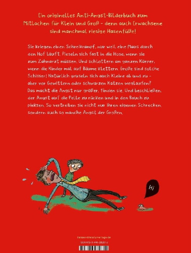 Buchcover und Innenansicht für das Buch: Große sind Schisser
