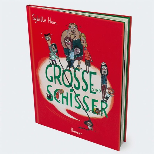 Buchcover und Innenansicht für das Buch: Große sind Schisser