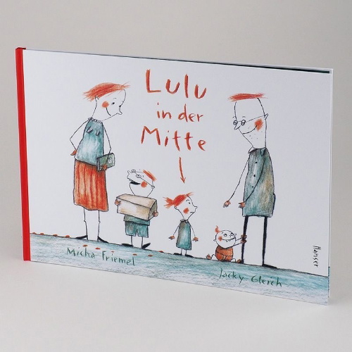 Buchcover und Innenansicht für das Buch: Lulu in der Mitte