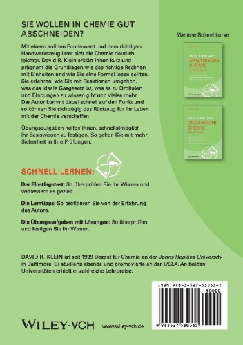 Buchcover und Innenansicht für das Buch: Wiley-Schnellkurs Chemie