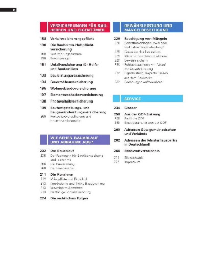 Buchcover und Innenansicht für das Buch: Unser Fertighaus-Handbuch