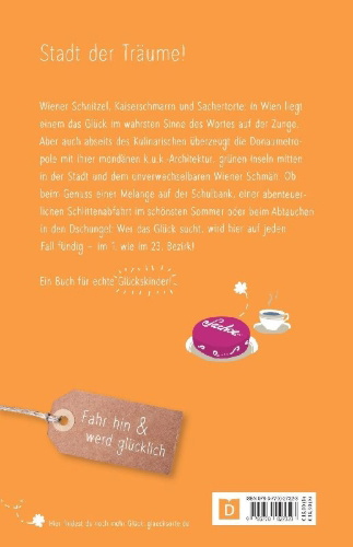 Buchcover und Innenansicht für das Buch: Glücksorte in Wien