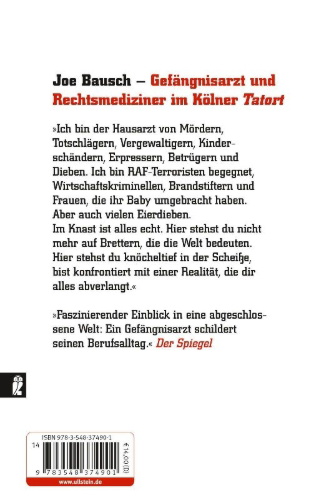 Buchcover und Innenansicht für das Buch: Knast