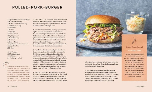 Buchcover und Innenansicht für das Buch: Himmlische Burger