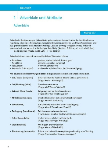 Buchcover und Innenansicht für das Buch: Sicher durch die 6. Klasse - Deutsch, Mathematik, Englisch