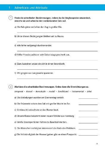 Buchcover und Innenansicht für das Buch: Sicher durch die 6. Klasse - Deutsch, Mathematik, Englisch