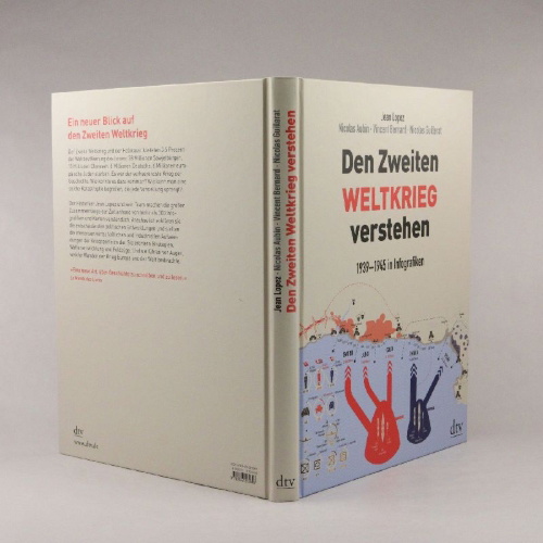Buchcover und Innenansicht für das Buch: Infographie de la Seconde Guerre mondiale