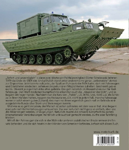 Buchcover und Innenansicht für das Buch: Fahrzeugklassiker der NVA
