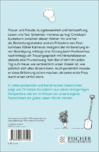 Buchcover und Innenansicht für das Buch: 'Der Tod ist dein letzter großer Termin'