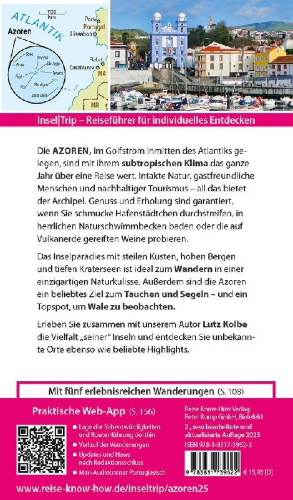 Buchcover und Innenansicht für das Buch: Reise Know-How InselTrip Azoren