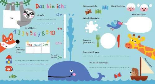 Buchcover und Innenansicht für das Buch: Meine allerersten Freunde