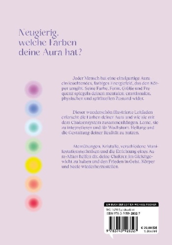 Buchcover und Innenansicht für das Buch: The Ultimate Guide to Auras: How to read, cleanse and shift your aura to change your life
