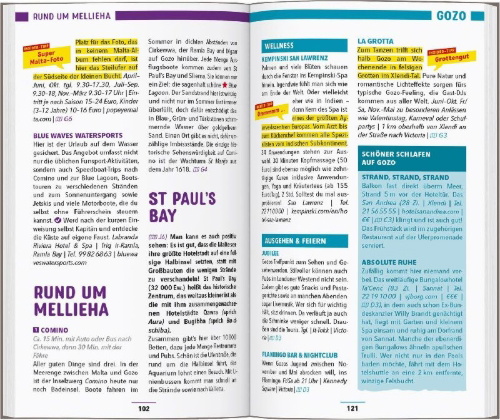 Buchcover und Innenansicht für das Buch: MARCO POLO Reiseführer Malta & Gozo