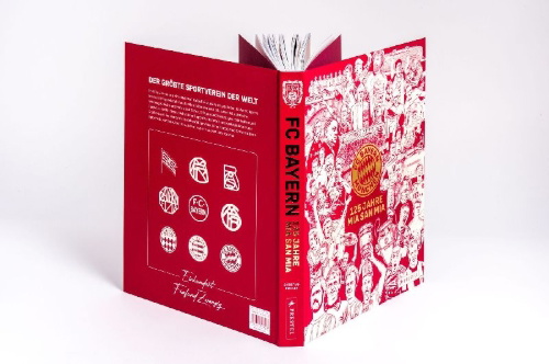 Buchcover und Innenansicht für das Buch: FC Bayern München: 125 Jahre Mia San Mia