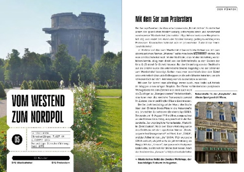 Buchcover und Innenansicht für das Buch: Wien entdecken mit der Bim